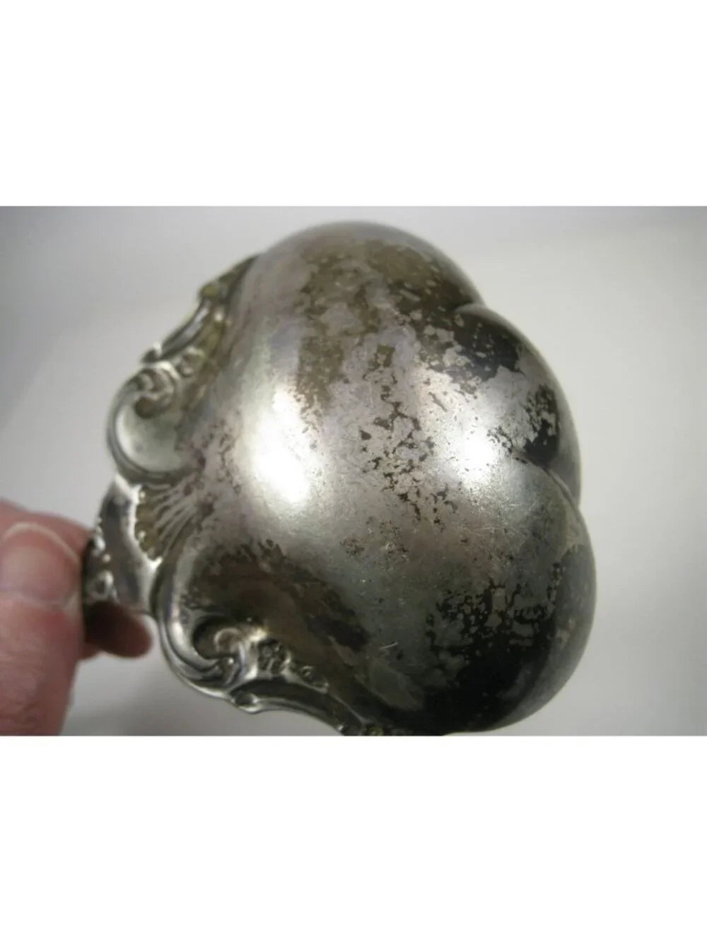 Antique Wm Rogers Melrose Silverplate Oyster Spoon 8 inch Elegant Design